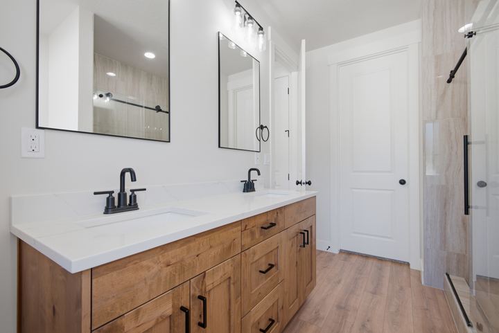 Primary bath double vanity