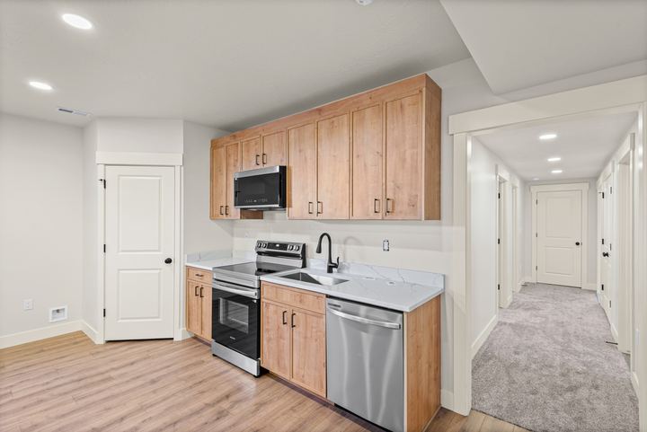 Basement ADU kitchen